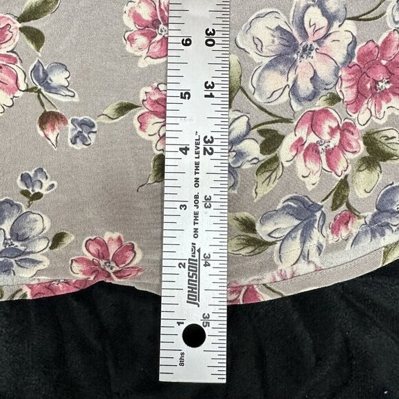 Talbots Women 14 Pure Silk Maxi Skirt Floral Lined Back Zip 90s Y2K Cottagecore - Picture 10 of 10